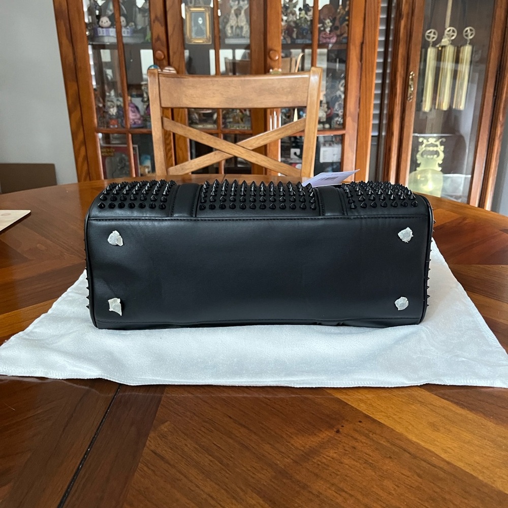 Source Unknown Black Studded Barrel Crossbody Bag… - image 9